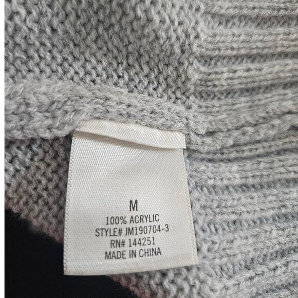 🆓 FREE Jun & Ivy | Francesca's Heather Gray Cable Knit Sweater Dress Medium NWT - Picture 5 of 6